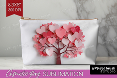 Valentine Papercut Cosmetic Bag - Couple Animals Makeup Bag Product Image 1