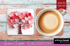 Valentine Papercut Square Coaster - Couple Animals Coaster Product Image 1