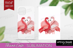 Valentine Papercut Phone Case PNG - Couple Animals Case PNG Product Image 1