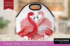 Valentine Papercut Lunch Bag - Couple Animals Lunch Bug PNG Product Image 1