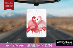 Valentine Papercut Air Freshener PNG - Couple Animals PNG Product Image 1