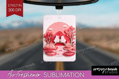 Valentine Papercut Air Freshener PNG - Couple Animals PNG Product Image 1