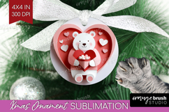 Valentine Papercut Ornament PNG - Couple Animals PNG Product Image 1