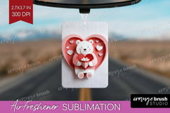 Valentine Papercut Air Freshener PNG - Couple Animals PNG Product Image 1