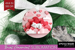 Valentine Papercut Ornament PNG - Couple Animals PNG Product Image 1