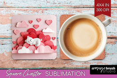 Valentine Papercut Square Coaster - Couple Animals Coaster Product Image 1
