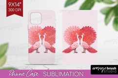 Valentine Papercut Phone Case PNG - Couple Animals Case PNG Product Image 1