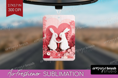 Valentine Papercut Air Freshener PNG - Couple Animals PNG Product Image 1
