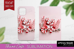 Valentine Papercut Phone Case PNG - Couple Animals Case PNG Product Image 1