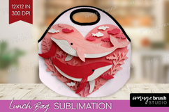 Valentine Papercut Lunch Bag - Couple Animals Lunch Bug PNG Product Image 1