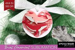 Valentine Papercut Ornament PNG - Couple Animals PNG Product Image 1