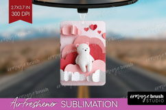 Valentine Papercut Air Freshener PNG - Couple Animals PNG Product Image 1