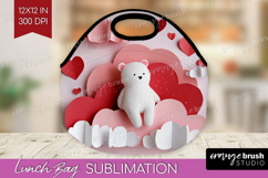 Valentine Papercut Lunch Bag - Couple Animals Lunch Bug PNG Product Image 1