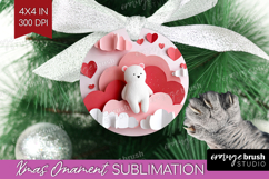 Valentine Papercut Ornament PNG - Couple Animals PNG Product Image 1