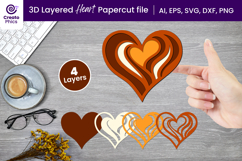 paper cutting-3d layered svg-heart papercut-heart svg-decorative svg-love svg-romantic-heart