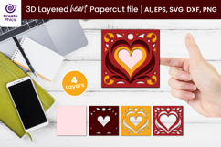 paper cutting-3d layered svg-heart papercut-heart svg-decorative svg-love svg-romantic-heart-
