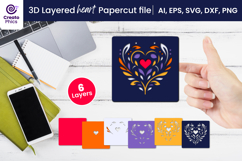 paper cutting-3d layered svg-heart papercut-heart svg-decorative svg-love svg-romantic-heart