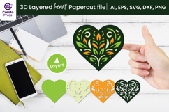 paper cutting-3d layered svg-heart papercut-heart svg-decorative svg-love svg-romantic-heart