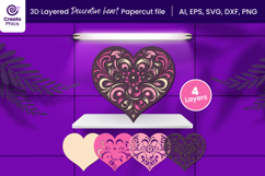 paper cutting-3d layered svg-heart papercut-heart svg-decorative svg-love svg-romantic-heart