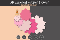 3D Layered Paper Flower Product Image 3