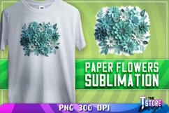 Paper Flowers Sublimation | T-Shirt Design | PNG File Product Image 16