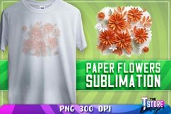 Paper Flowers Sublimation | T-Shirt Design | PNG File Product Image 11