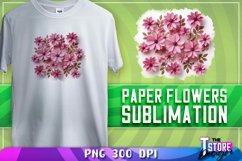 Paper Flowers Sublimation | T-Shirt Design | PNG File Product Image 12