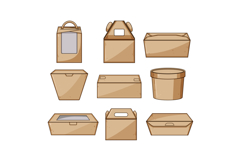 Sustainable paper food packaging collection for takeout and Product Image 1