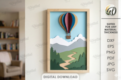 3D Paper Layered Artworks Bundle. Wall Decor Paper Craft SVG Product Image 4
