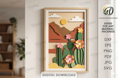 3D Paper Layered Artworks Bundle. Wall Decor Paper Craft SVG Product Image 12