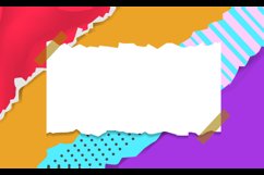 Paper note on creative torn ripped paper background Product Image 2