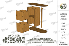 Paper Towel Holders Bundle Laser Cut. Kitchen Organizer SVG Product Image 4