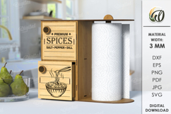 Paper Towel Holders Bundle Laser Cut. Kitchen Organizer SVG Product Image 14