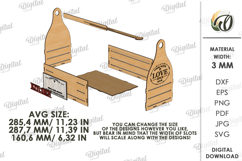 Paper Towel Holder Laser Cut. Kitchen Organizer SVG Product Image 2