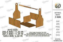 Paper Towel Holder Laser Cut. Kitchen Organizer SVG Product Image 2