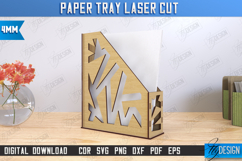 Paper Tray Laser Cut | Office Design | Work File Holder |CNC Product Image 1