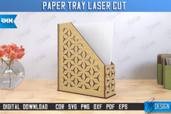 Paper Tray Laser Cut | Office Design | Work File Holder |CNC Product Image 1