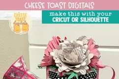 Mother's Day Flower Gift Box Design for Cricut