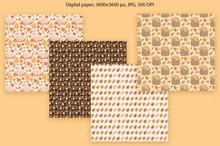 Cozy Autumn Seamless Pattern and Digital Paper Bundle Product Image 5