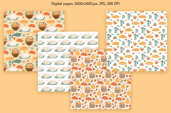 Cozy Autumn Seamless Pattern and Digital Paper Bundle Product Image 3