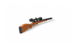 Airgun rifle - 3d papercraft Product Image 2