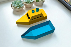 Boat favor - 3d papercraft Product Image 4