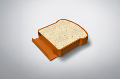 Bread slice favor - 3d papercraft Product Image 2