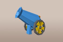DIY Cannon favor - 3d papercraft Product Image 3