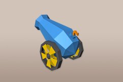 DIY Cannon favor - 3d papercraft Product Image 4