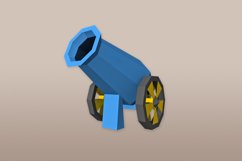 DIY Cannon favor - 3d papercraft Product Image 5
