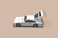 Car favor - 3d papercraft Product Image 2