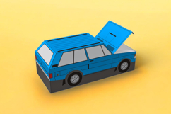 Car favor - 3d papercraft Product Image 3