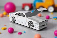 Car favor - 3d papercraft Product Image 4