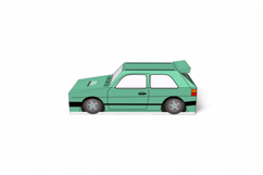 Car favor - 3d papercraft Product Image 5